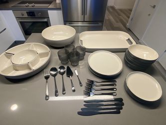 West Elm Melamine Outdoor Dinnerware Set for Four