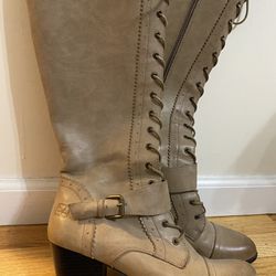 Dirty Laundry Tall Light Tan Lace Up Boots