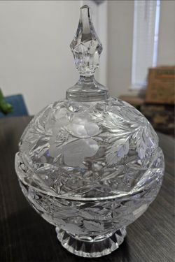 2 Bin Lot Vintage Hand-Cut Polish Lead Crystal Collection