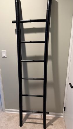 Black decorative ladder