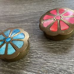 Vintage Gold Jewelry/ Vitamin Holder Or Simply Decor 