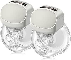 2 Packs Wearable Breast Pump, Double Hands Free