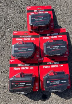 Milwaukee 12.0 forge battery $180 each