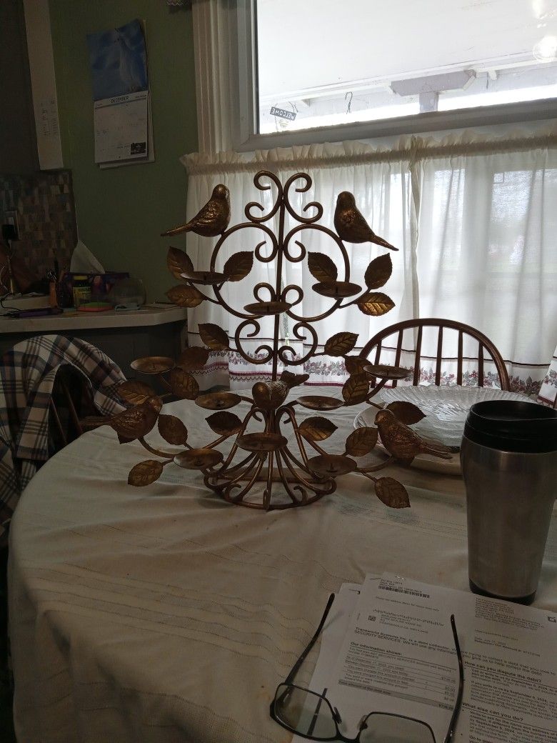 Large Bronze Metal Sconce