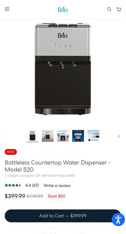 Brio Water Cooler Dispenser CLCTPOU520UVF2