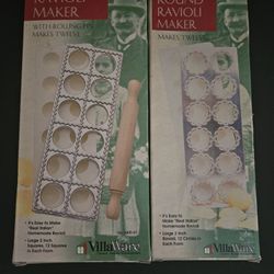 Villaware Ravioli Makers-one round, and one square