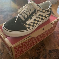 Checkerboard Vans 