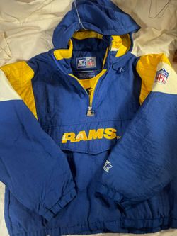 VINTAGE RAMS XL STARTER PULLOVER JACKET.
