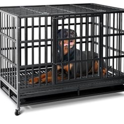 48” Heavy Duty Indestructible Dog Crate  by Oranland
