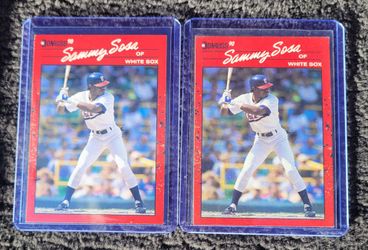 Sammy sosa 1990 Donruss #489 rookie card + error card