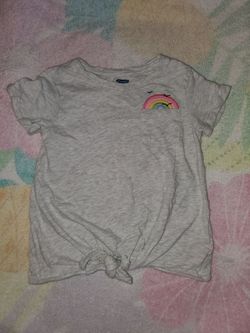 Girl's size 4T rainbow embroidered top