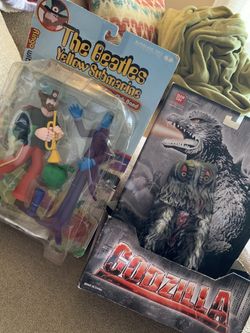 Godzilla & The Beatles Figures
