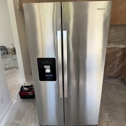 Whirlpool 24.6 Cu. Ft. Side-by-Side Refrigerator Fingerprint Resistant Stainless Steel
