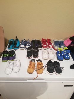 Boys Shoe Lot Jordan's Tim's Airforce