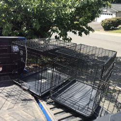 Small Dog Rabbit Kennel Crate Collapsible like New 24” L by 17”W 19” $25 Each