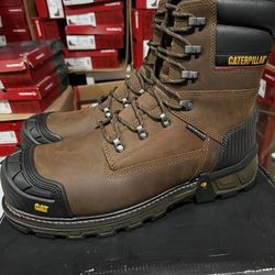 WORK BOOTS 🥾//CATERPILLAR EXCAVATOR//WATERPROOF//SIZE❗️ (13)ONLY ❗️