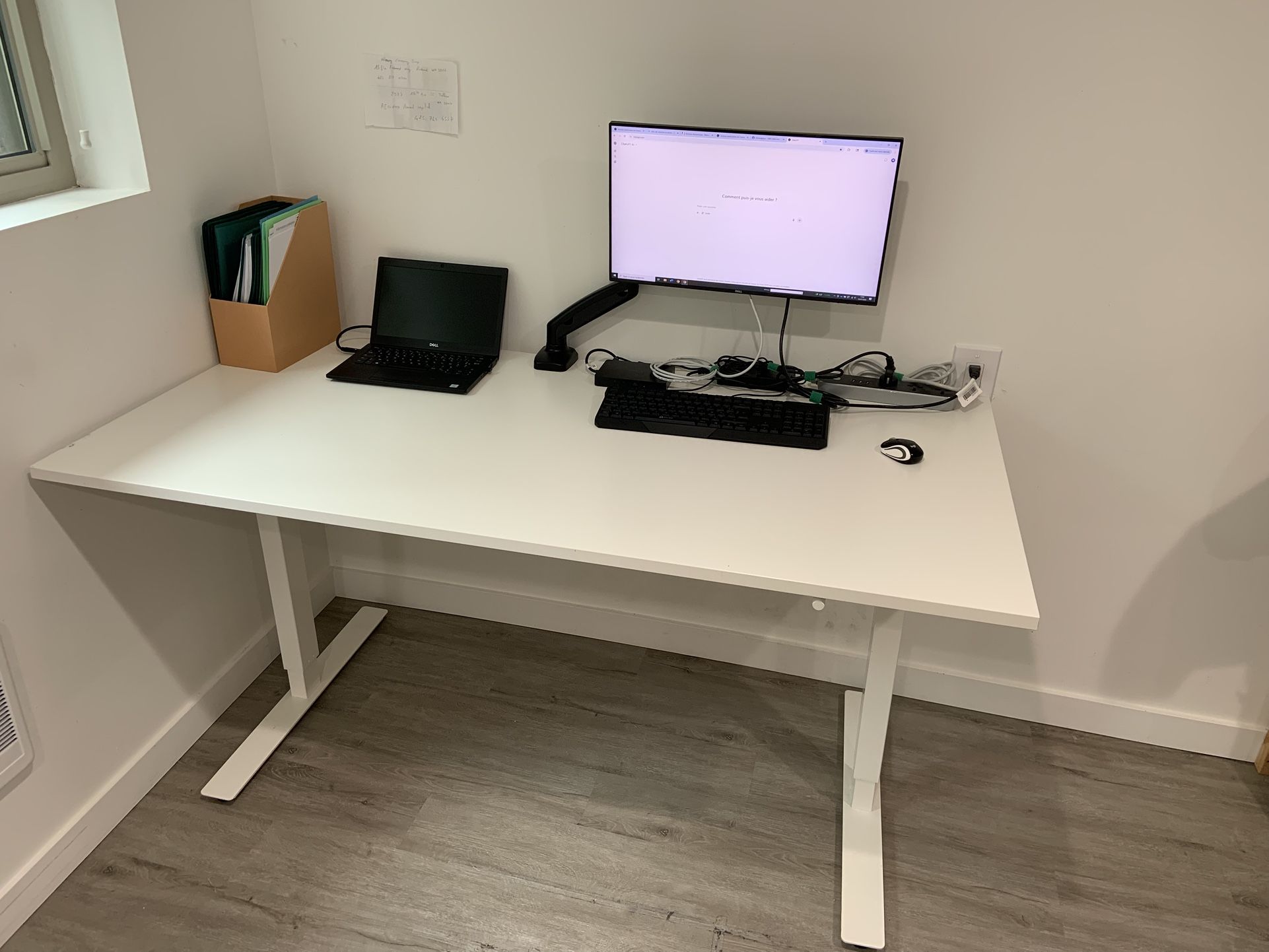 Dell Monitor + Mount Arm + IKEA Desk