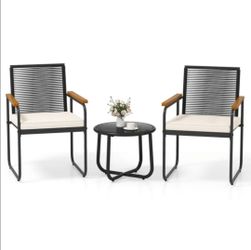 Outdoor Patio 3 Piece Modern Furniture Set
