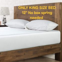 ZINUS Tonja Wood Platform Bed Frame King size NO BOX SPRING NEEDED