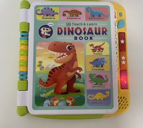 Leapfrog Touch and Learn Dinosaur Book Alphabet Toys USED