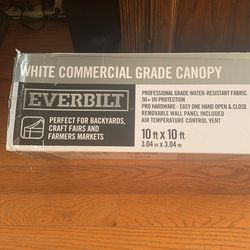 WHITE COMMERCIAL GRADE  CANOPY 