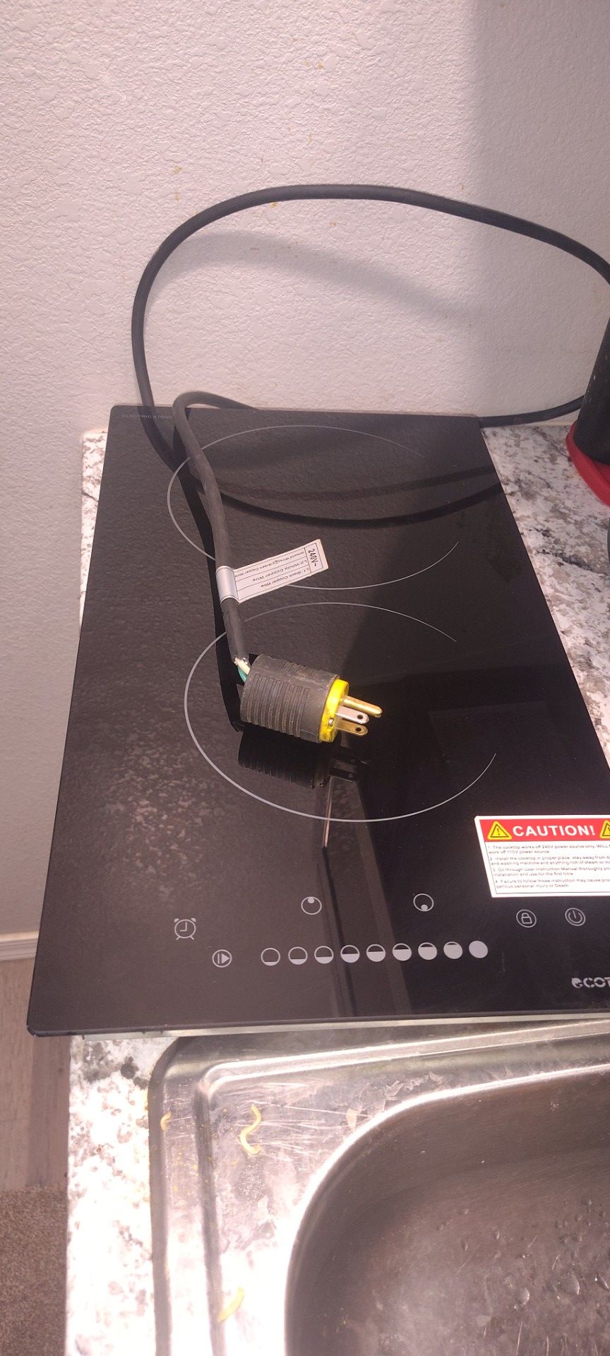 New 240 v cooktop
