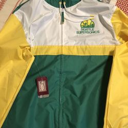 Seattle SuperSonics Rain Jacket NWT