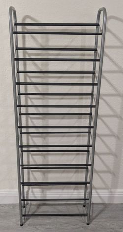 Brand new heavy duty shoe rack holds alot of shoes.  ( only used 1 time ).