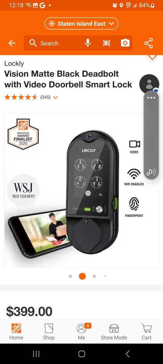 Lockly Video Doorbell Smart Lock