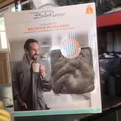 NEW. THERAPEUTIC Weighted Plush Robe BellaRusso. 5Lbs