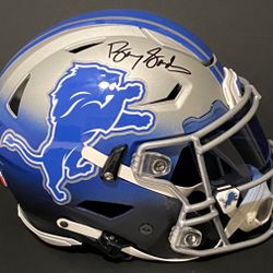 Barry Sanders Signed Detroit Lions Full Size Speed Flex Helmet