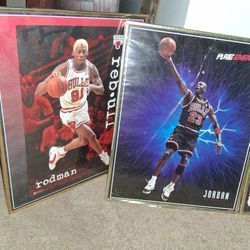 Chicago Bulls Micheal Jordan Framed Posters