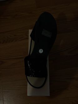 black sparkle sandals