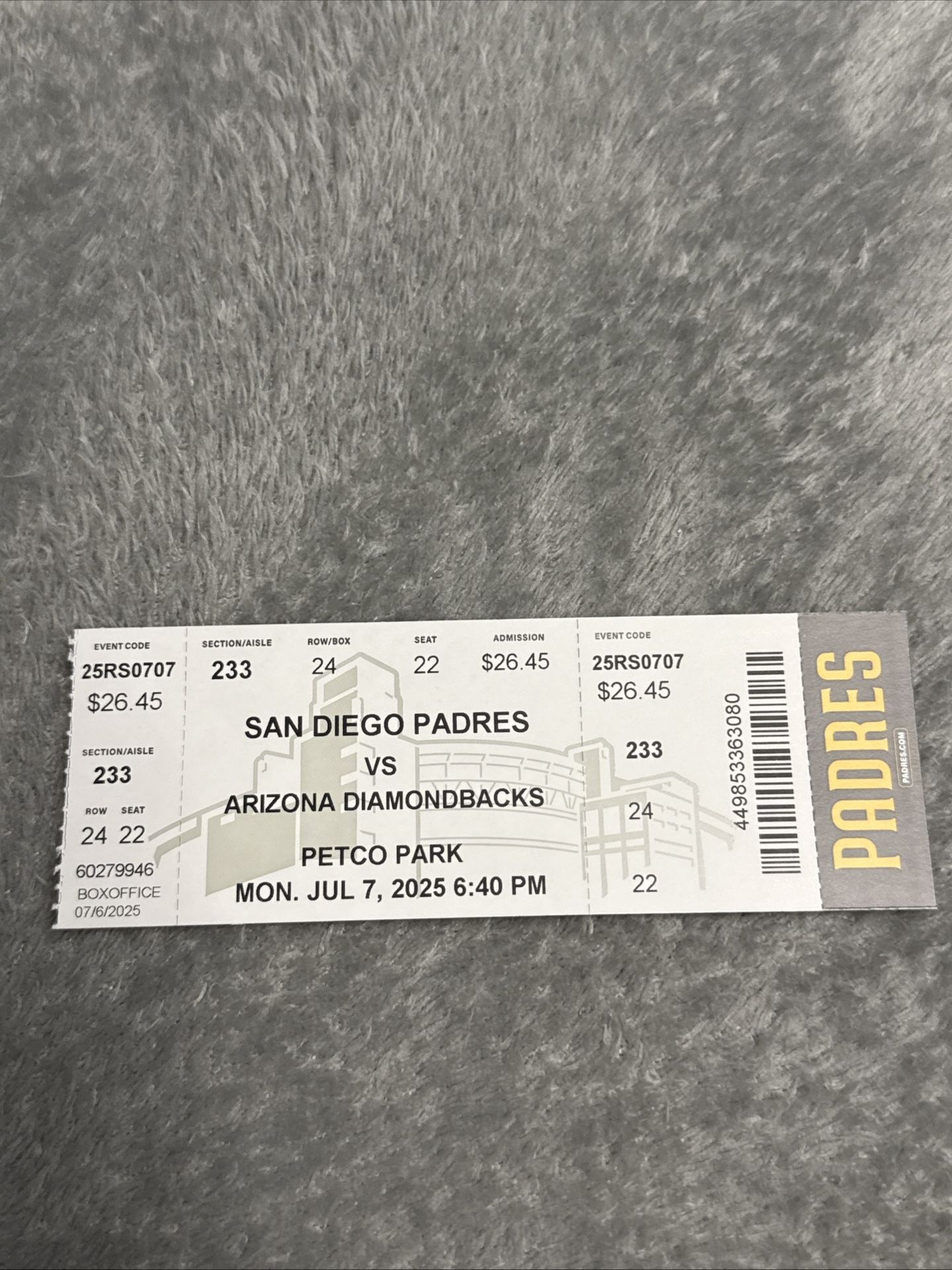 Manny Machado San Diego Padres Career Hit #2,000 Ticket Stub 7/7/25 RARE