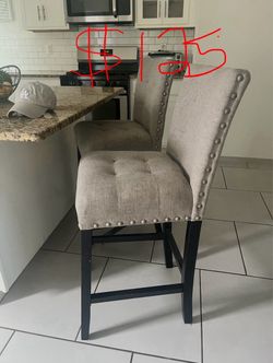 Set of 2 counter height bar stools
