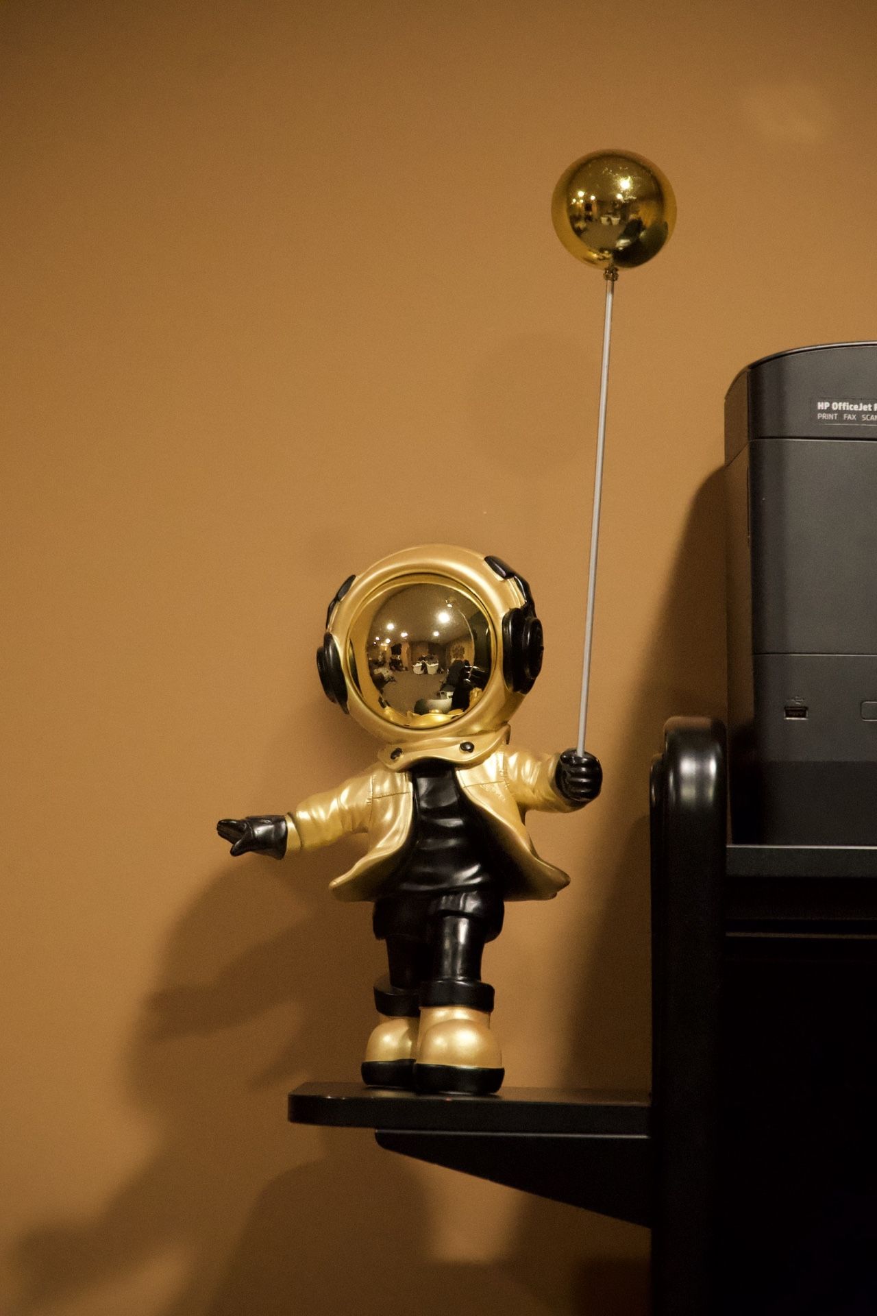 15 Inch Gold Astronaut Statue