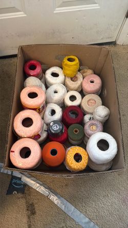 Box of cotton yarn 🧶