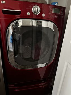 Red LG DRYER 
