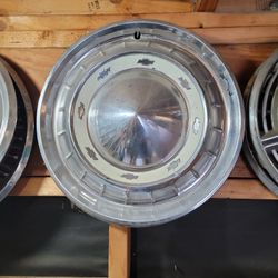 3 1955 Through 1957 Chevy 15-in Hubcaps