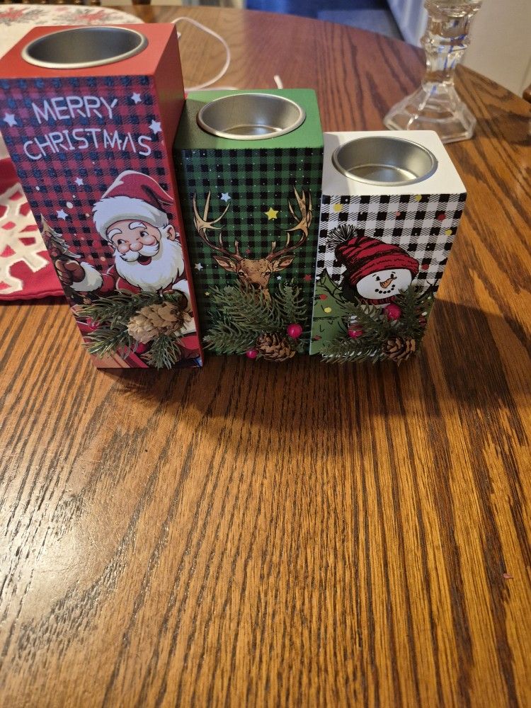 Christmas Candle Holders