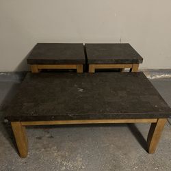Grey Marble Tables 