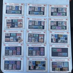 Vtg United States commemorative postage stamps