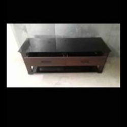 TV Stand With Glass Top (L48”xW17.5xH29”