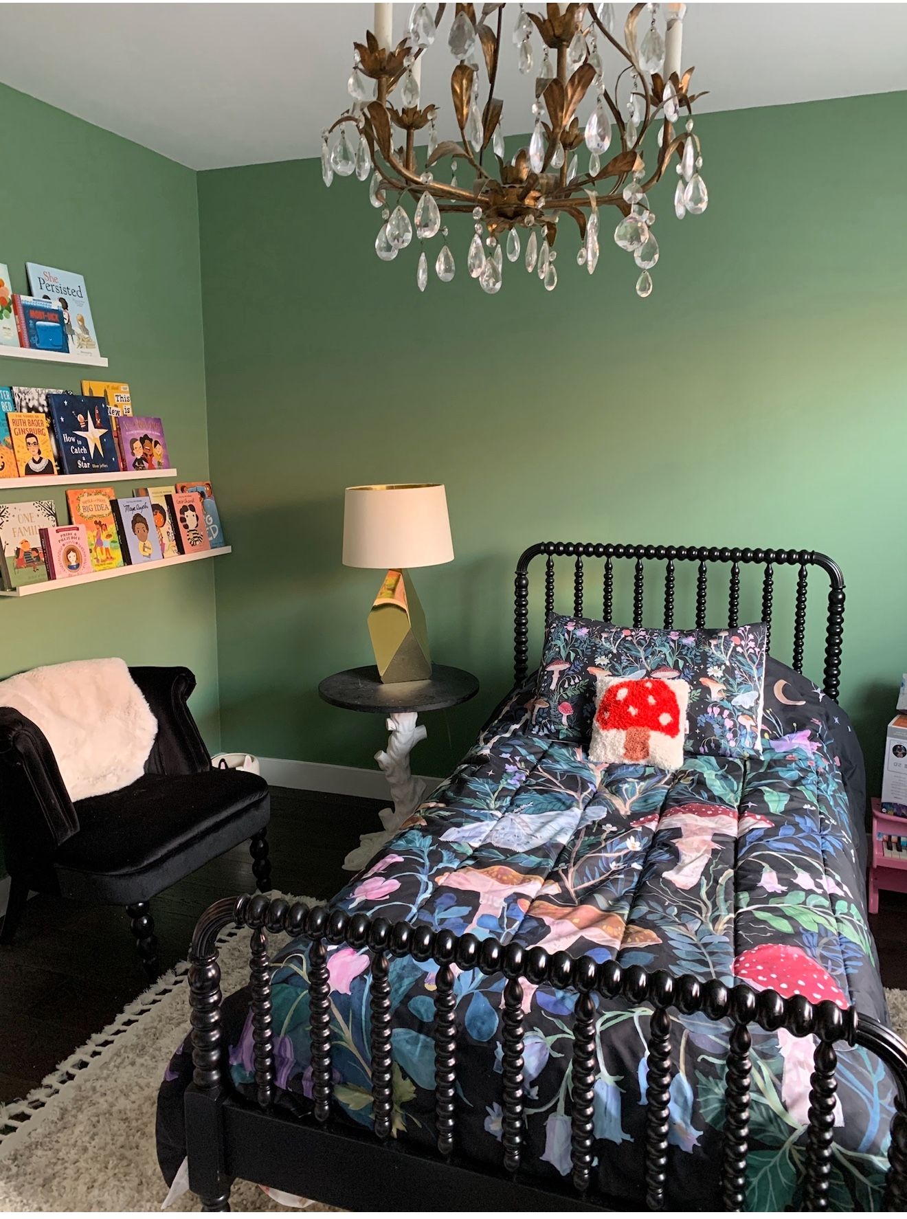 Jenny Lind Black Twin Bed
