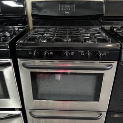 Kenmore Gas Stove Stainless/black 5 Burners 
