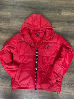 True Religion Red Puffer Jacket NWT Size L Retail $210
