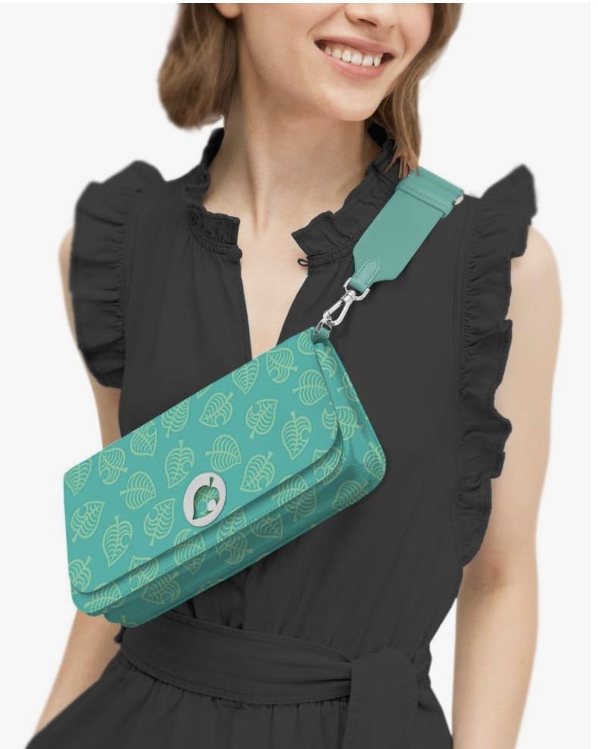Animal Crossing Able Sister's Floral Sling Bag For Switch