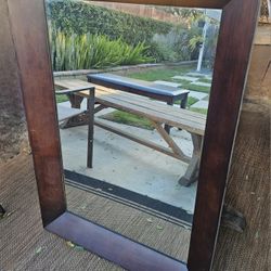 Wooden Mirror 