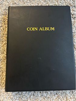Coin collection Album 12 pages 15 pockets per page