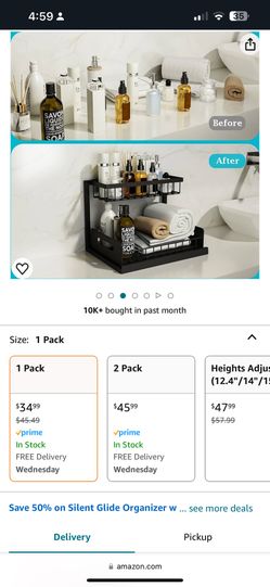 2 Under The Sink Glide Organizer 